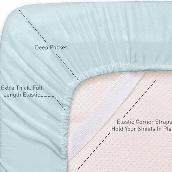 Sweet Home Collection Cotton Sheets with Smooth Texture and Crisp Edges - Picture 4 of 4